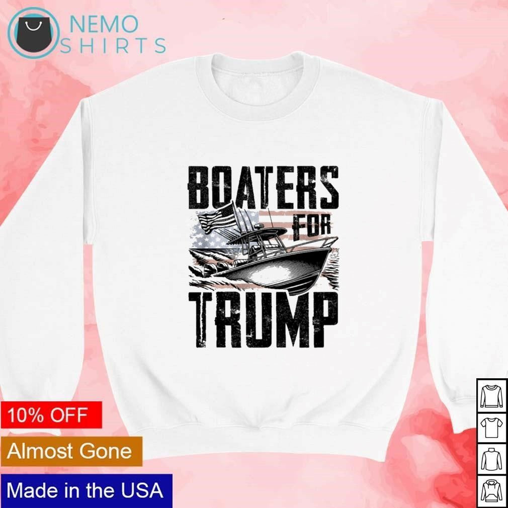Boaters for Trump - Adult & Kids T-Shirts, Sweatshirts & Hoodies apparel design preview 4
