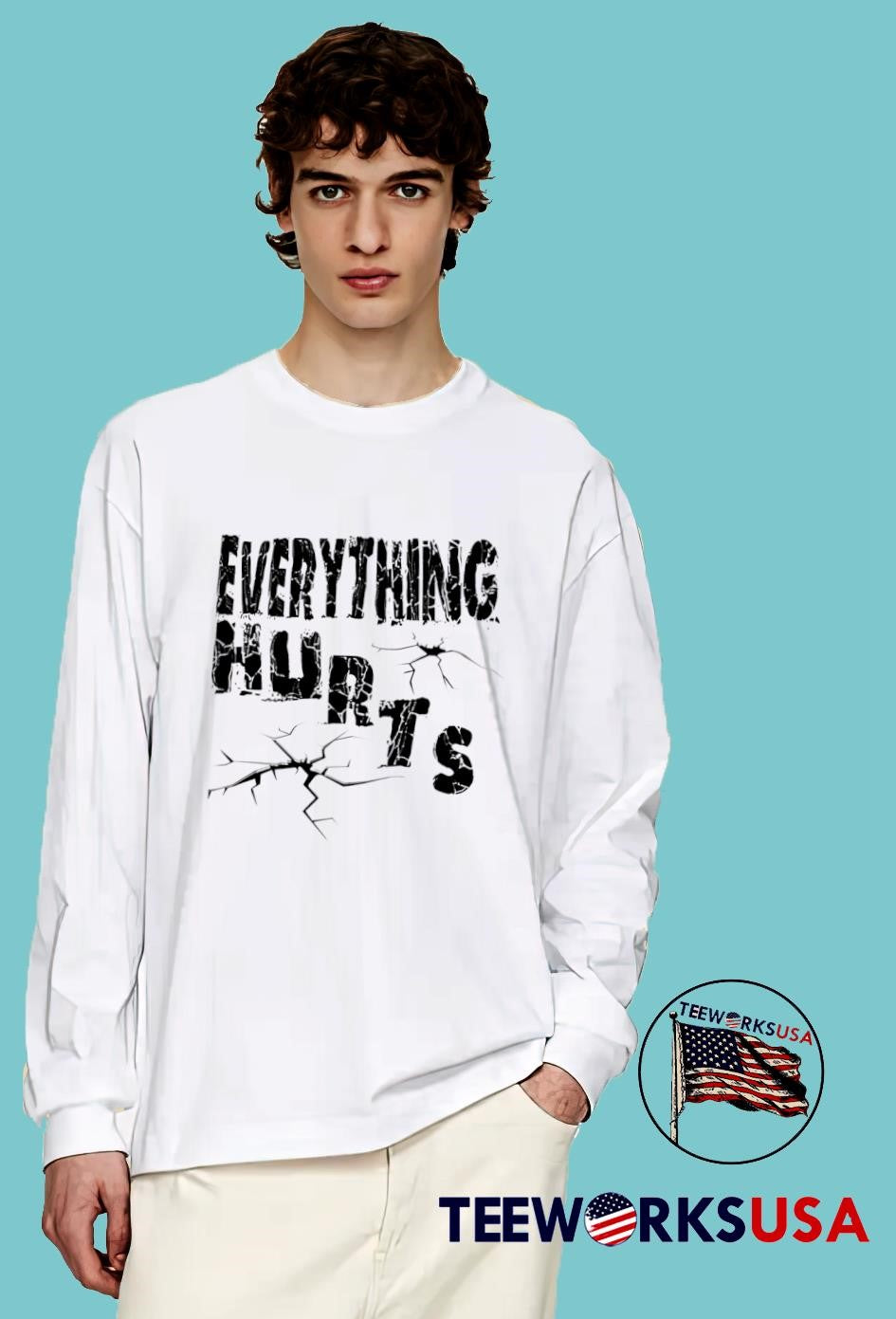 Everything Hurts fissure - Adult & Kids T-Shirts, Sweatshirts & Hoodies apparel design preview 4