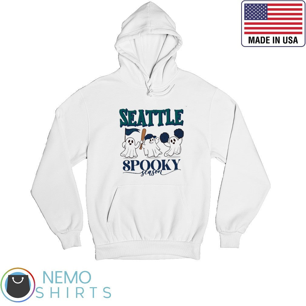 Seattle Mariners baseball spooky season - Adult & Kids T-Shirts, Sweatshirts & Hoodies apparel design preview 2