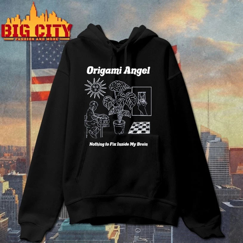 Origami Angel Nothing To Fix inside My brain - Adult & Kids T-Shirts, Sweatshirts & Hoodies apparel design preview 2