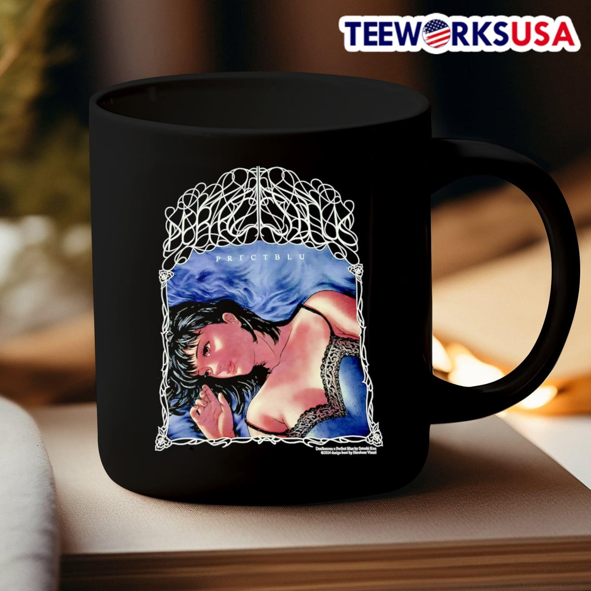 Perfect Blue X Deafheaven vintage - Adult & Kids T-Shirts, Sweatshirts & Hoodies apparel design preview 3