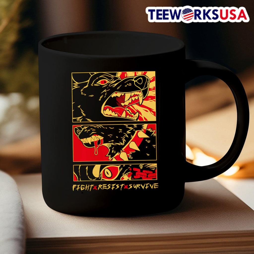 Fight Resist Survive - Adult & Kids T-Shirts, Sweatshirts & Hoodies apparel design preview 3
