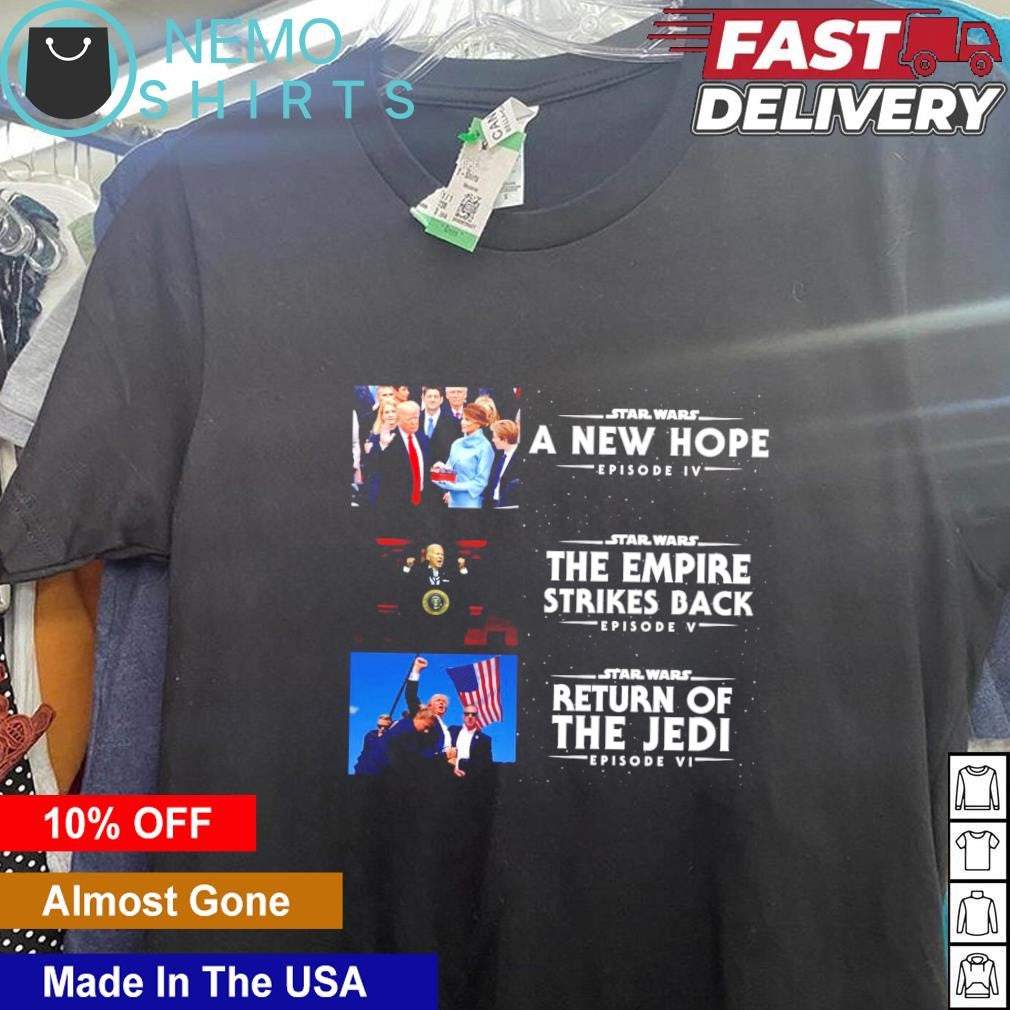 TRump 2016 A new hope 2020 The empire strikes back - Adult & Kids T-Shirts, Sweatshirts & Hoodies apparel design preview 5