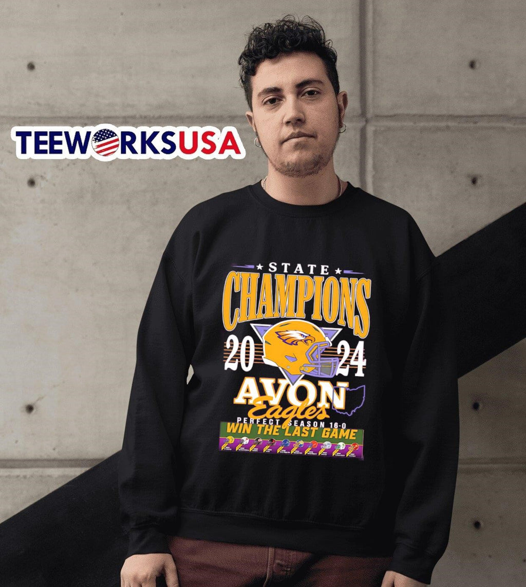 State Champions 2024 Avon Eagles perfect season 16-0 - Adult & Kids T-Shirts, Sweatshirts & Hoodies apparel design preview 6