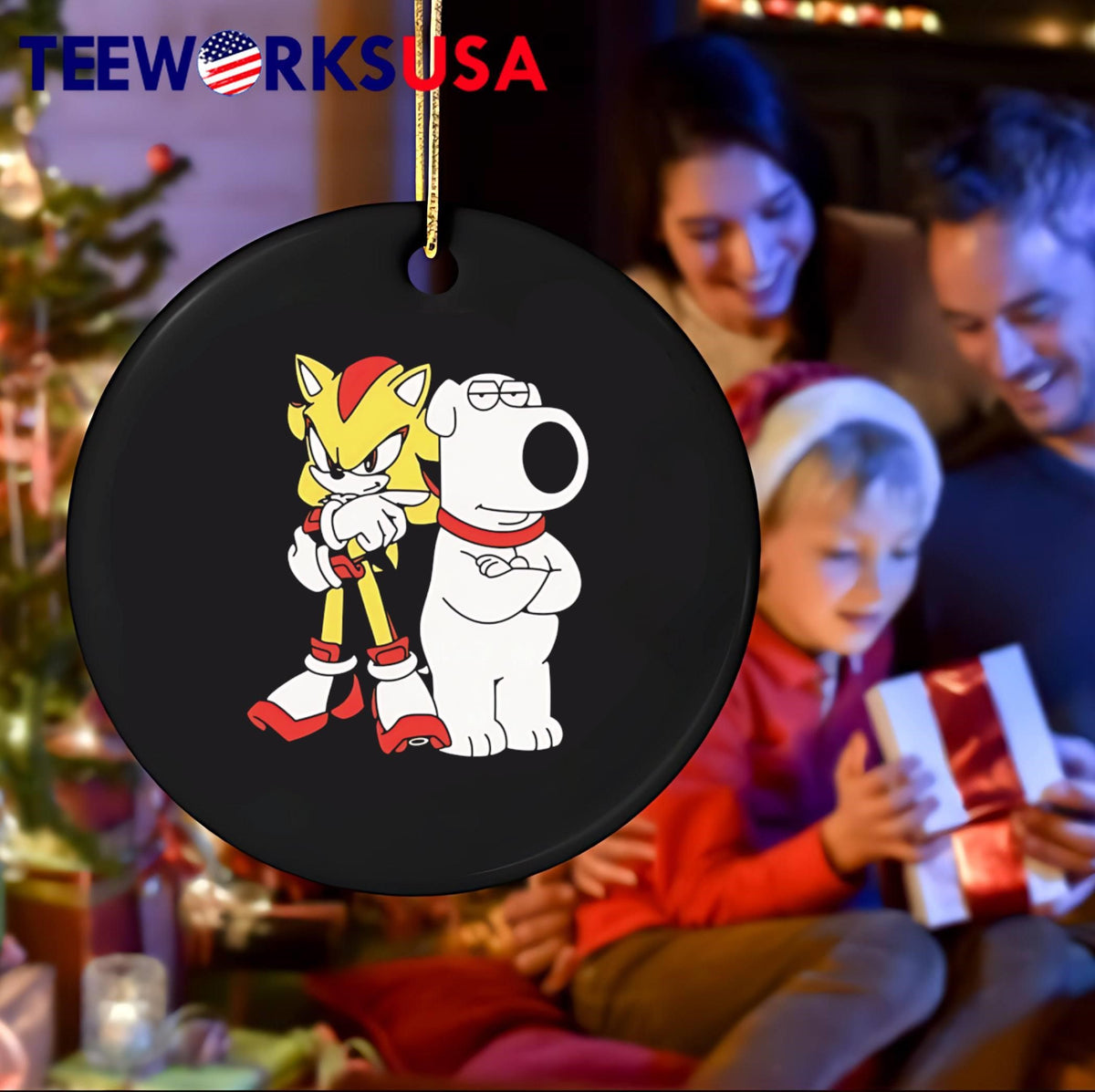 Shadow the hedgehog and brian griffin - Adult & Kids T-Shirts, Sweatshirts & Hoodies apparel design preview 4