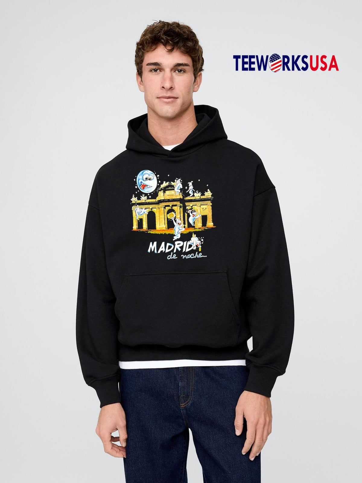 Madrid de Noche beer - Adult & Kids T-Shirts, Sweatshirts & Hoodies apparel design preview 2