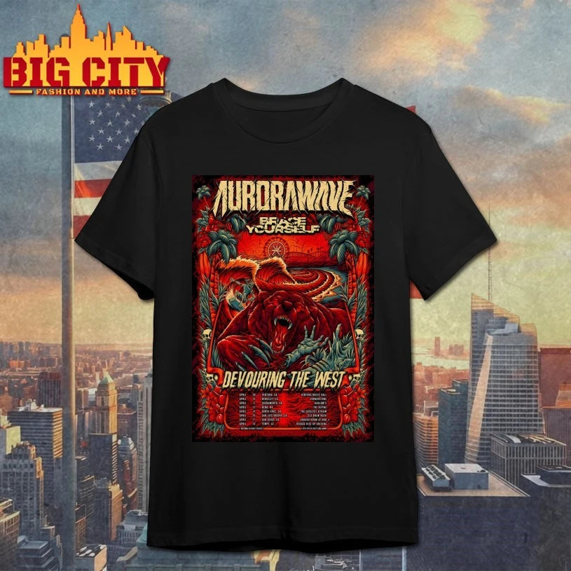 Aurorawave Devouring The West Tour 26 Poster - Adult & Kids T-Shirts, Sweatshirts & Hoodies apparel design preview 1