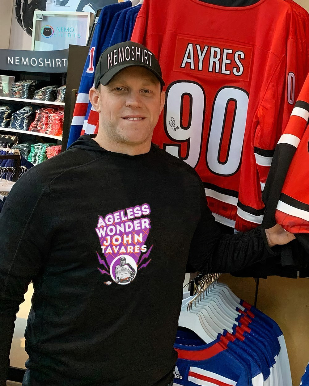 Ageless wonder Josh Tavares New York Islanders - Adult & Kids T-Shirts, Sweatshirts & Hoodies apparel design preview 2