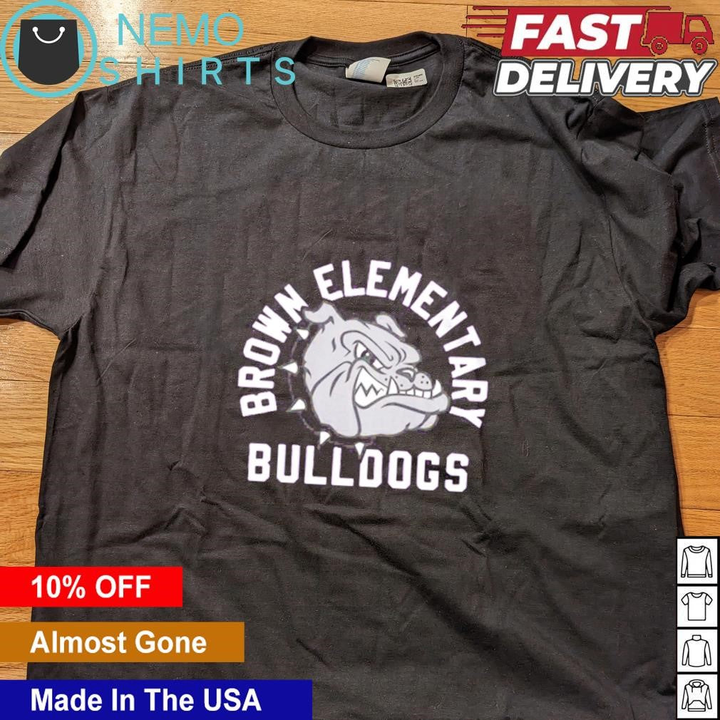 Brown elementary Bulldogs - Adult & Kids T-Shirts, Sweatshirts & Hoodies apparel design preview 4