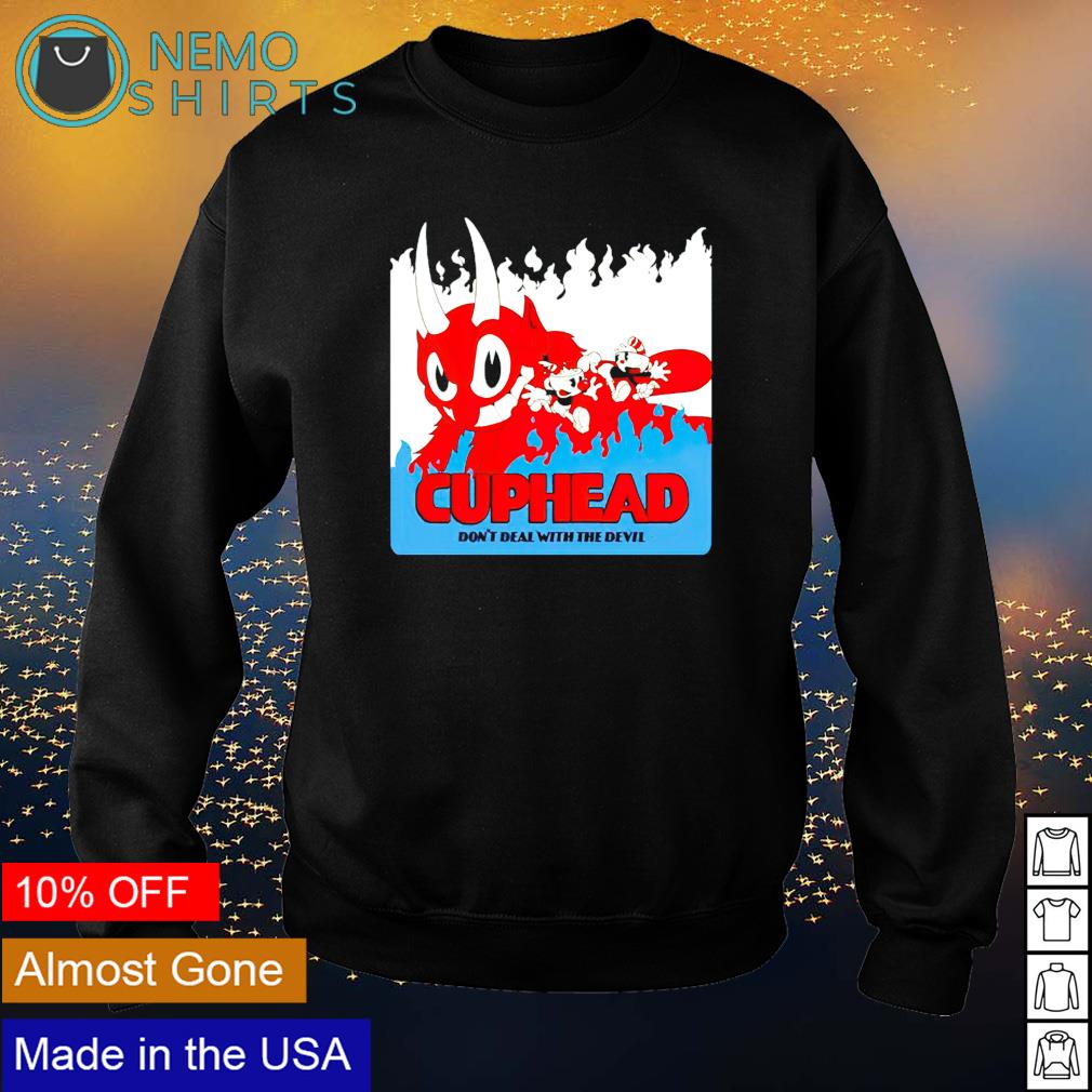 Cuphead don't deal with the devil - Adult & Kids T-Shirts, Sweatshirts & Hoodies apparel design preview 4