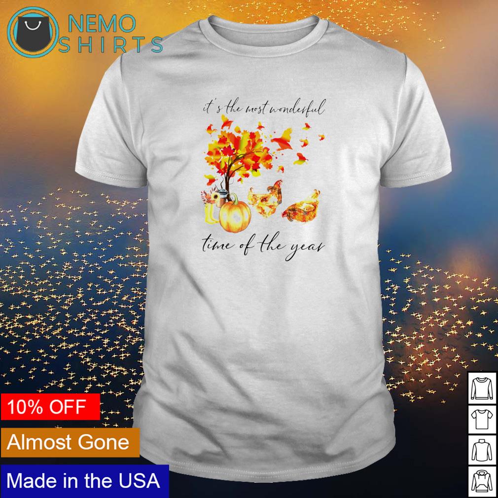 Chicken autumn it's the most wonderful time of year - Adult & Kids T-Shirts, Sweatshirts & Hoodies apparel design preview 1
