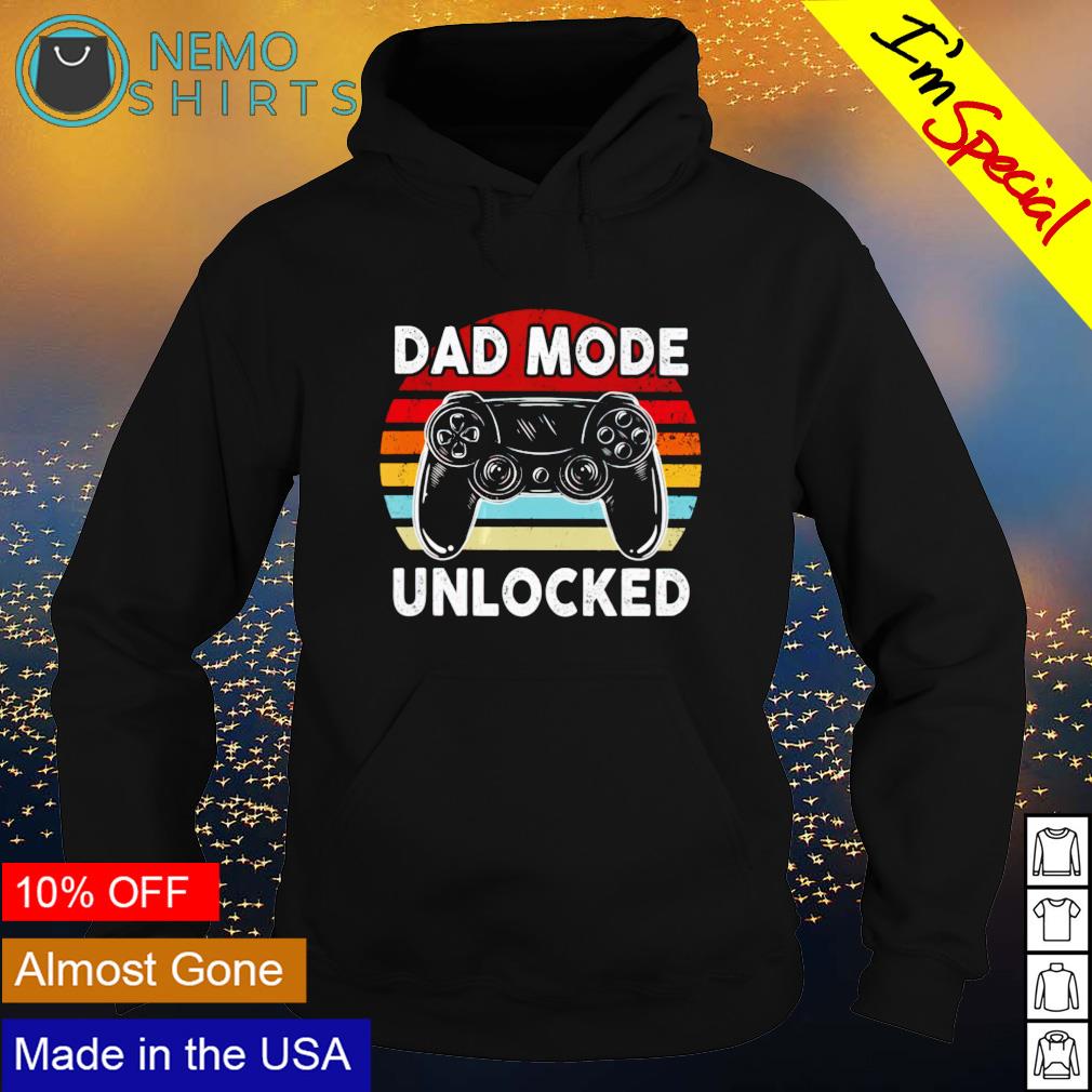 Gamer bad mode unlocked vintage - Adult & Kids T-Shirts, Sweatshirts & Hoodies apparel design preview 2
