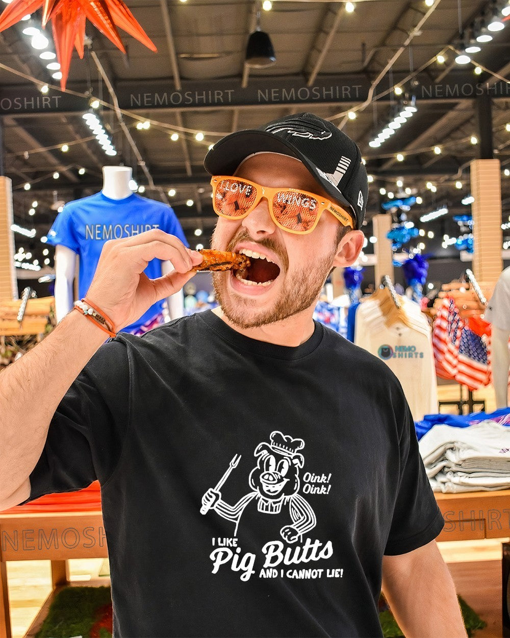I like pig butts and cannot lie oink - Adult & Kids T-Shirts, Sweatshirts & Hoodies apparel design preview 1