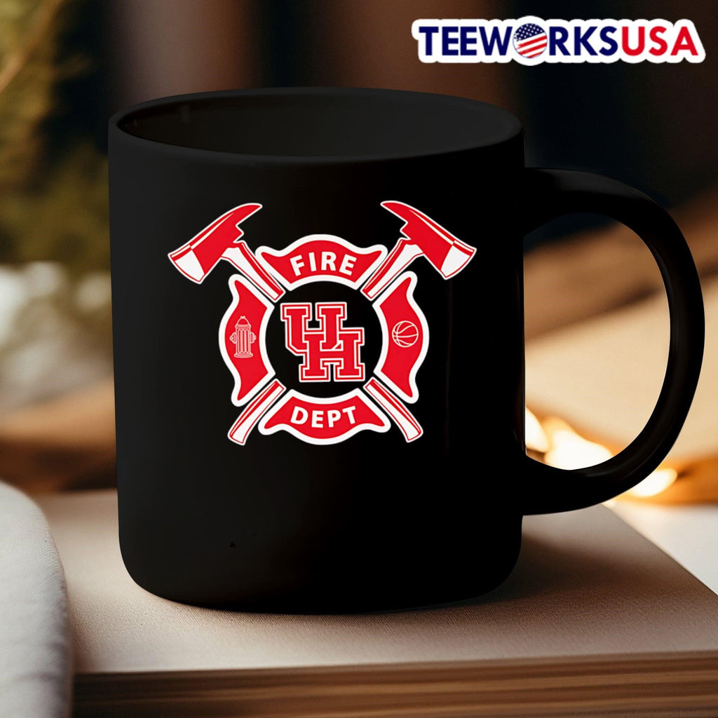 Fire dept Houston Cougars logo - Adult & Kids T-Shirts, Sweatshirts & Hoodies apparel design preview 3