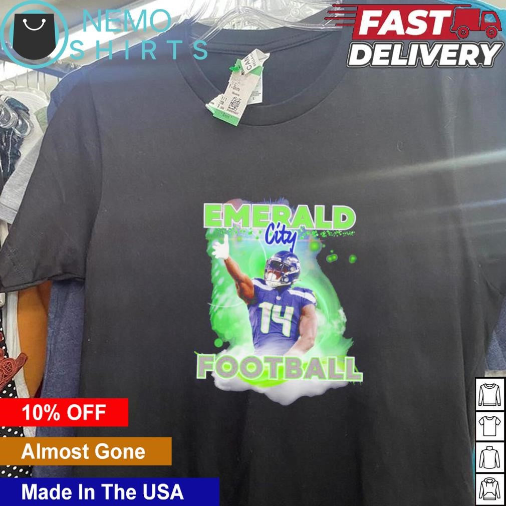 Emerald city football DK Metcalf Seattle Seahawks - Adult & Kids T-Shirts, Sweatshirts & Hoodies apparel design preview 5