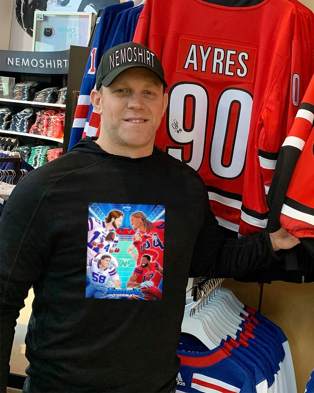 Buffalo Bills vs Houston Texans AFC clash in H-Town - Adult & Kids T-Shirts, Sweatshirts & Hoodies apparel design preview 2