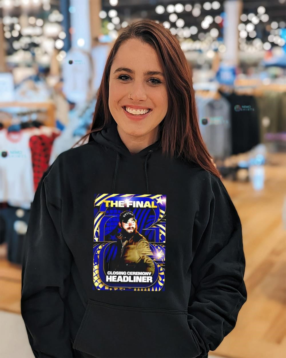 Post Malone The Final Closing Ceremony Headliner - Adult & Kids T-Shirts, Sweatshirts & Hoodies apparel design preview 3
