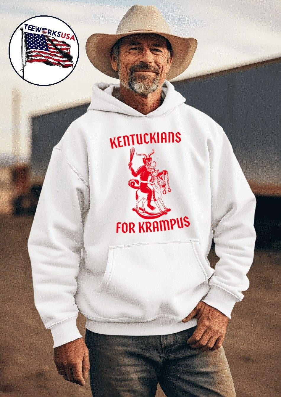 Kentuckians for Krampus - Adult & Kids T-Shirts, Sweatshirts & Hoodies apparel design preview 2