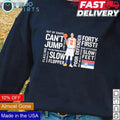 Nikola Jokić Denver Nuggets can't jump slow flopper - Adult & Kids T-Shirts, Sweatshirts & Hoodies apparel design preview 1