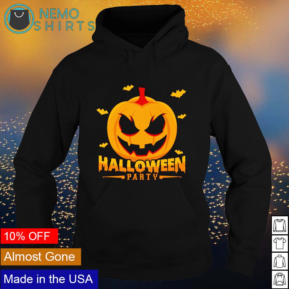 Scary pumpkin Halloween party - Adult & Kids T-Shirts, Sweatshirts & Hoodies apparel design preview 2
