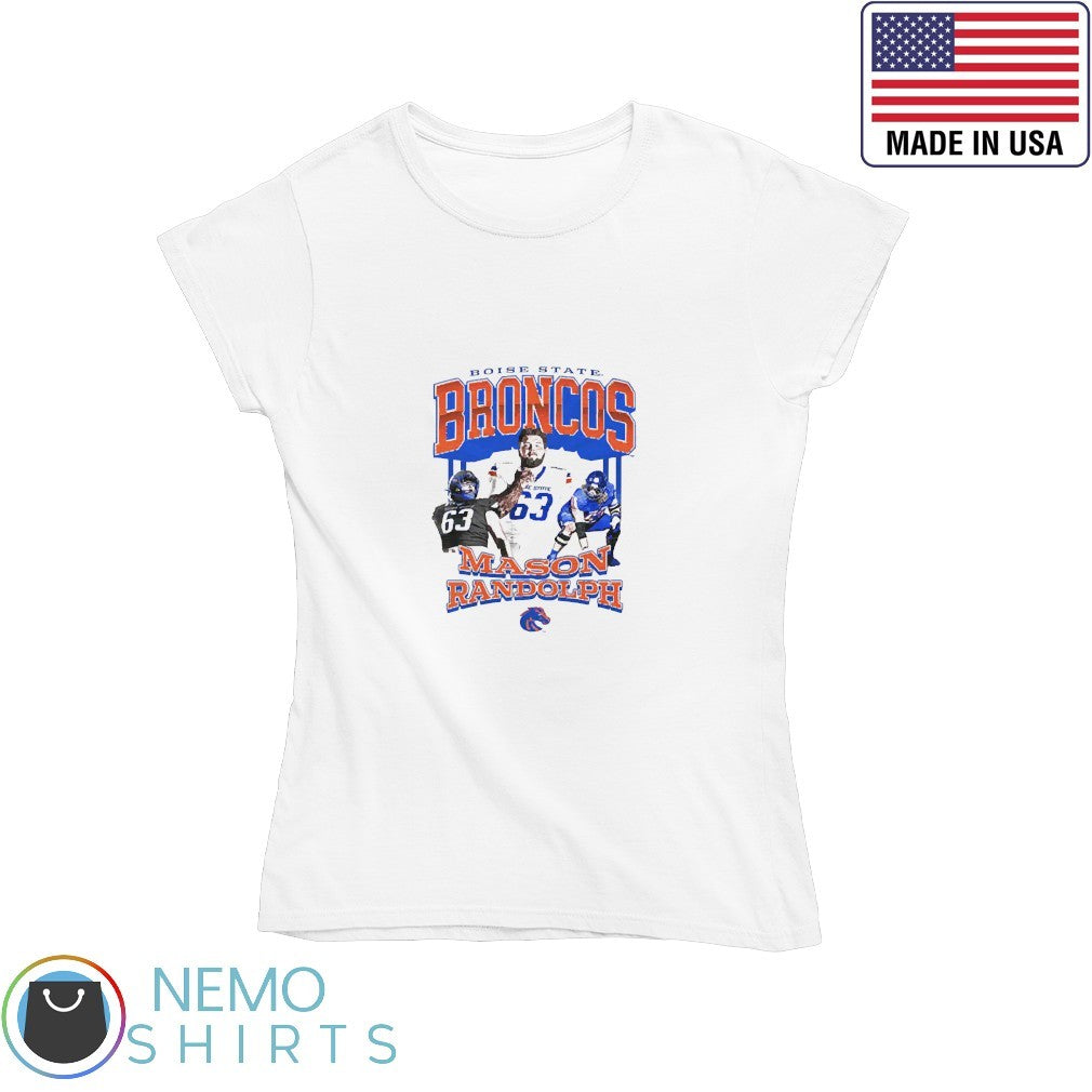Mason Randolph Boise State Broncos player collage - Adult & Kids T-Shirts, Sweatshirts & Hoodies apparel design preview 4