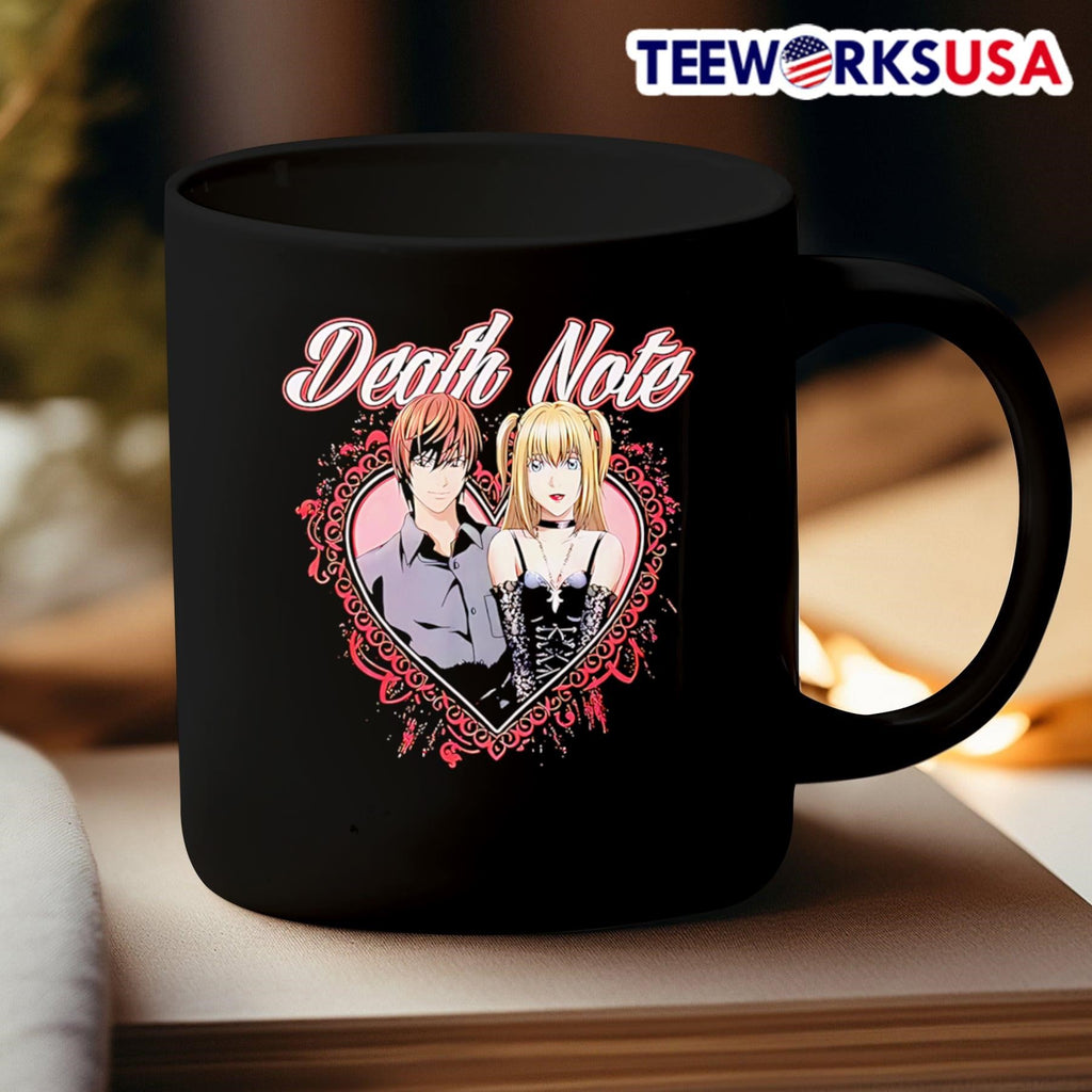 Death Note Misa and Light Heart Filigree - Adult & Kids T-Shirts, Sweatshirts & Hoodies apparel design preview 3