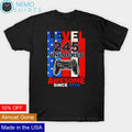 Gamer level 245 unlocked awesome since 1776 - Adult & Kids T-Shirts, Sweatshirts & Hoodies apparel design preview 1