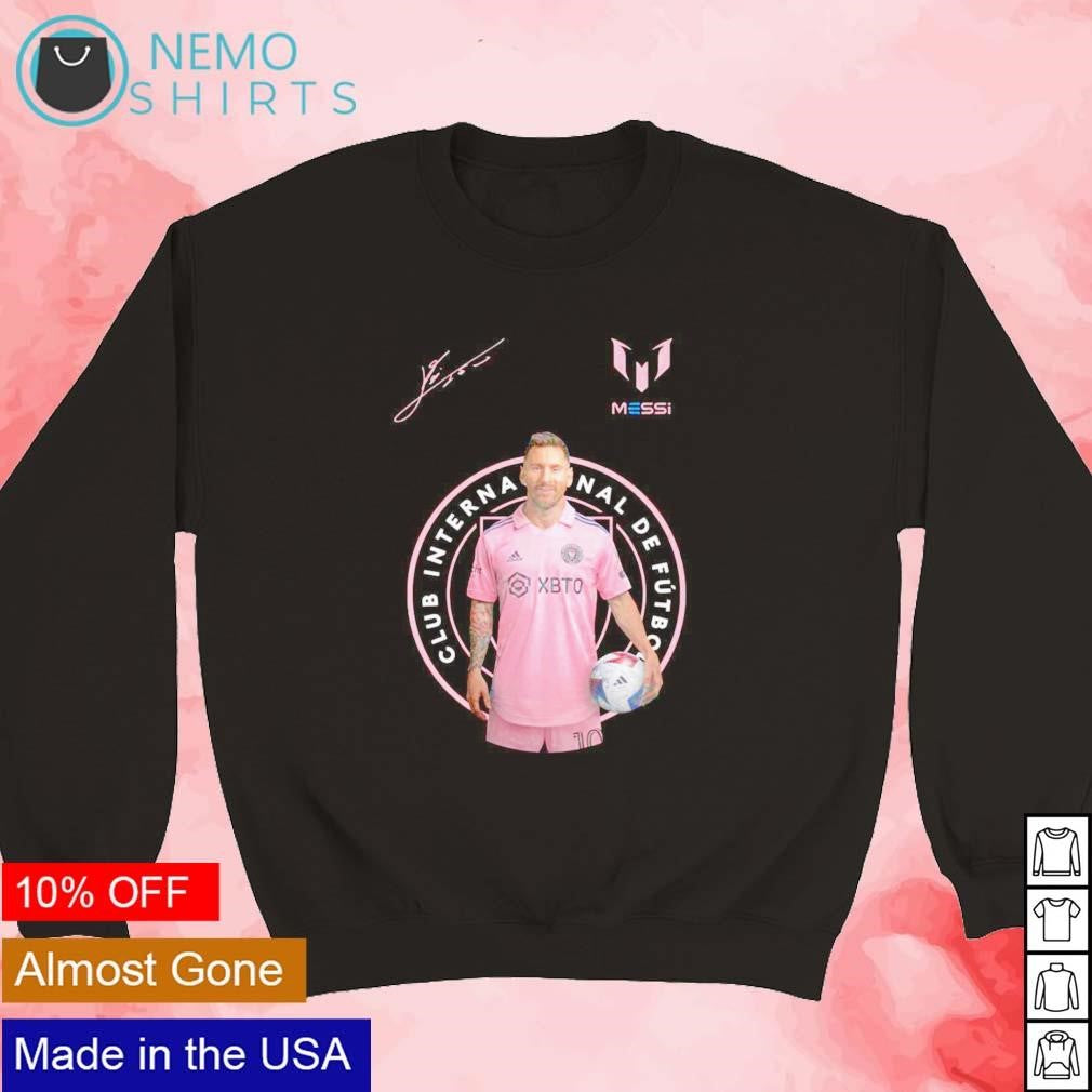 Messi International Miami FC signature - Adult & Kids T-Shirts, Sweatshirts & Hoodies apparel design preview 3