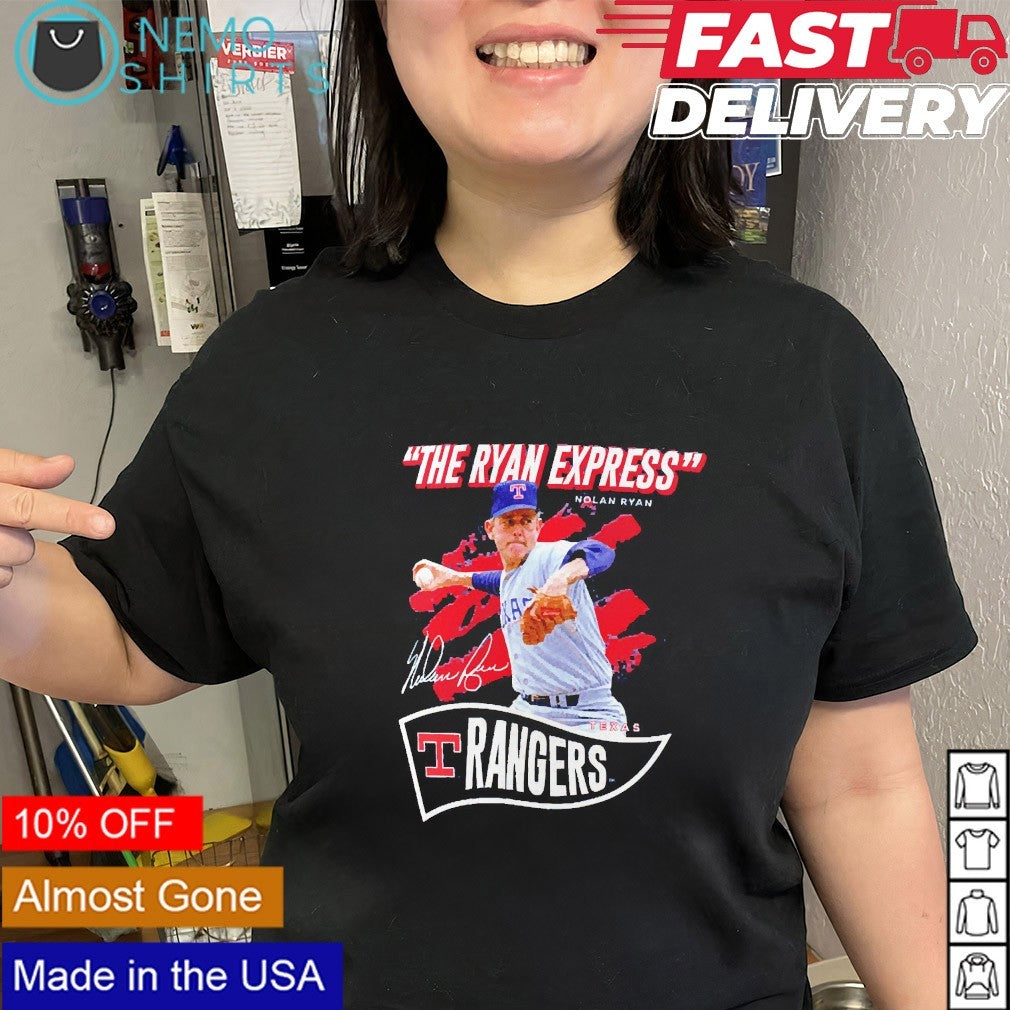 The Ryan express Nolan Texas Rangers player signature - Adult & Kids T-Shirts, Sweatshirts & Hoodies apparel design preview 3