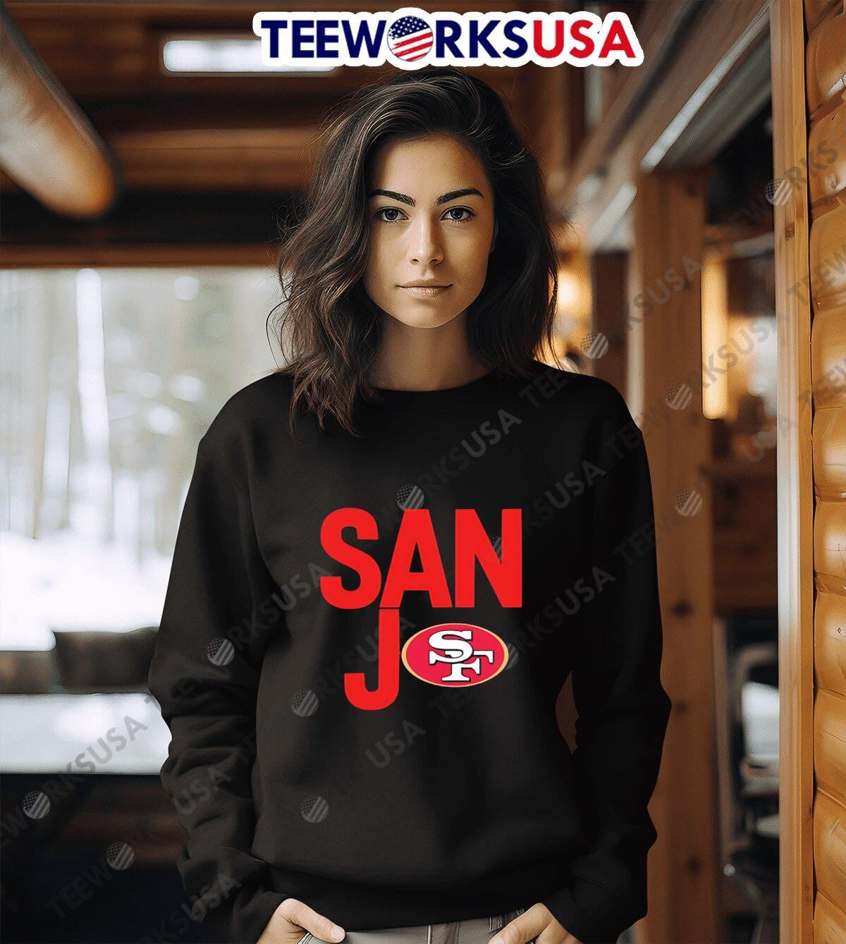 San Jo Francisco 49ers logo - Adult & Kids T-Shirts, Sweatshirts & Hoodies apparel design preview 6