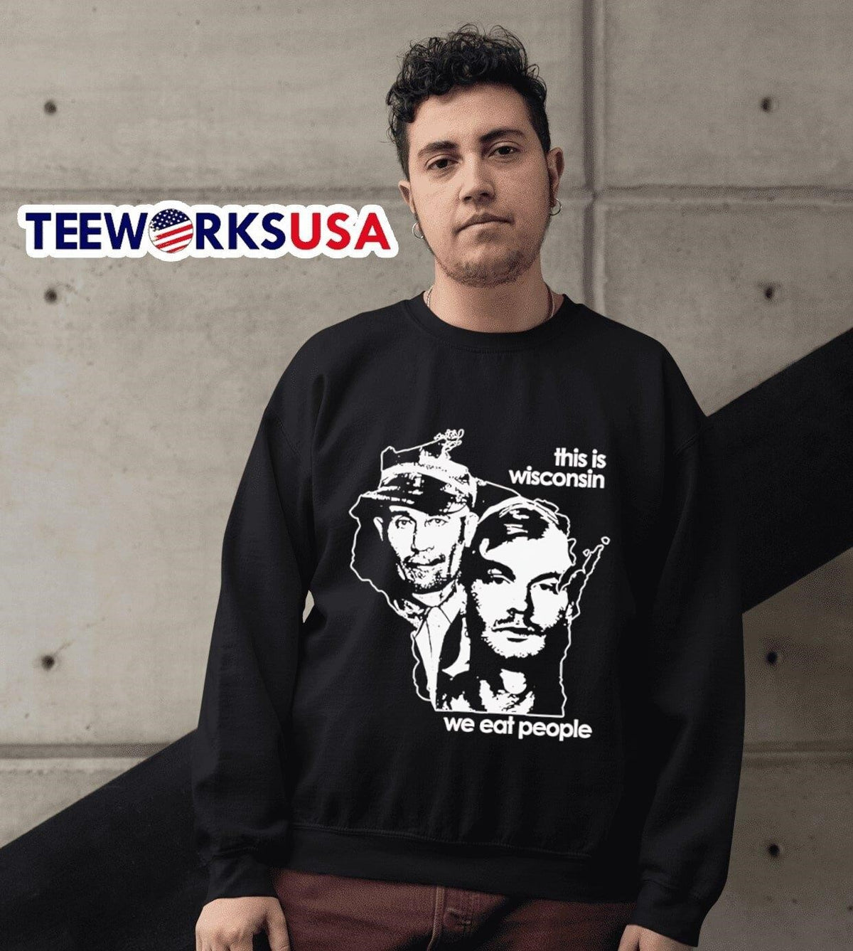 This Is Wisconsin We Eat People - Adult & Kids T-Shirts, Sweatshirts & Hoodies apparel design preview 6