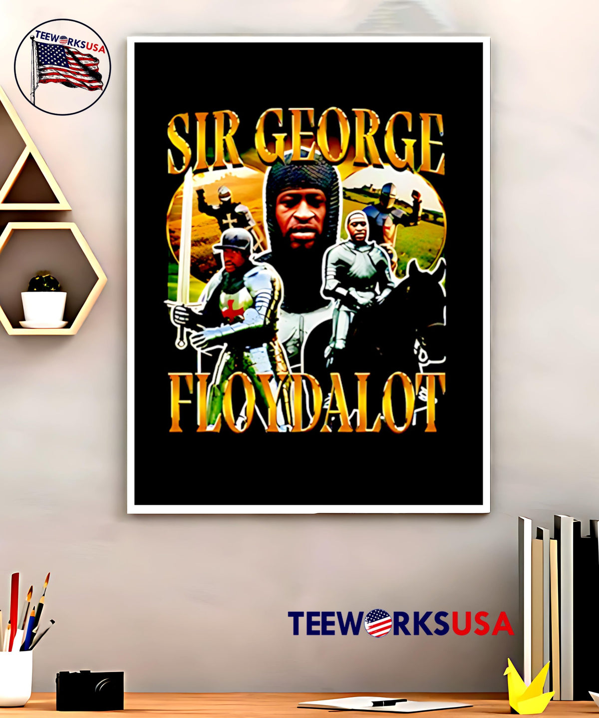 Sir George Floyd Alot Knight graphic - Adult & Kids T-Shirts, Sweatshirts & Hoodies apparel design preview 5