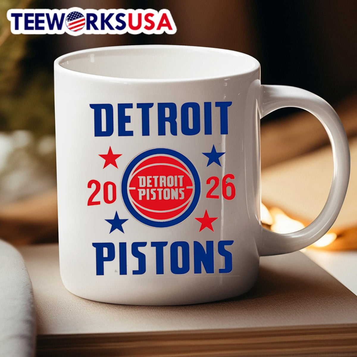Detroit Pistons Playoffs '26 Stars - Adult & Kids T-Shirts, Sweatshirts & Hoodies apparel design preview 4