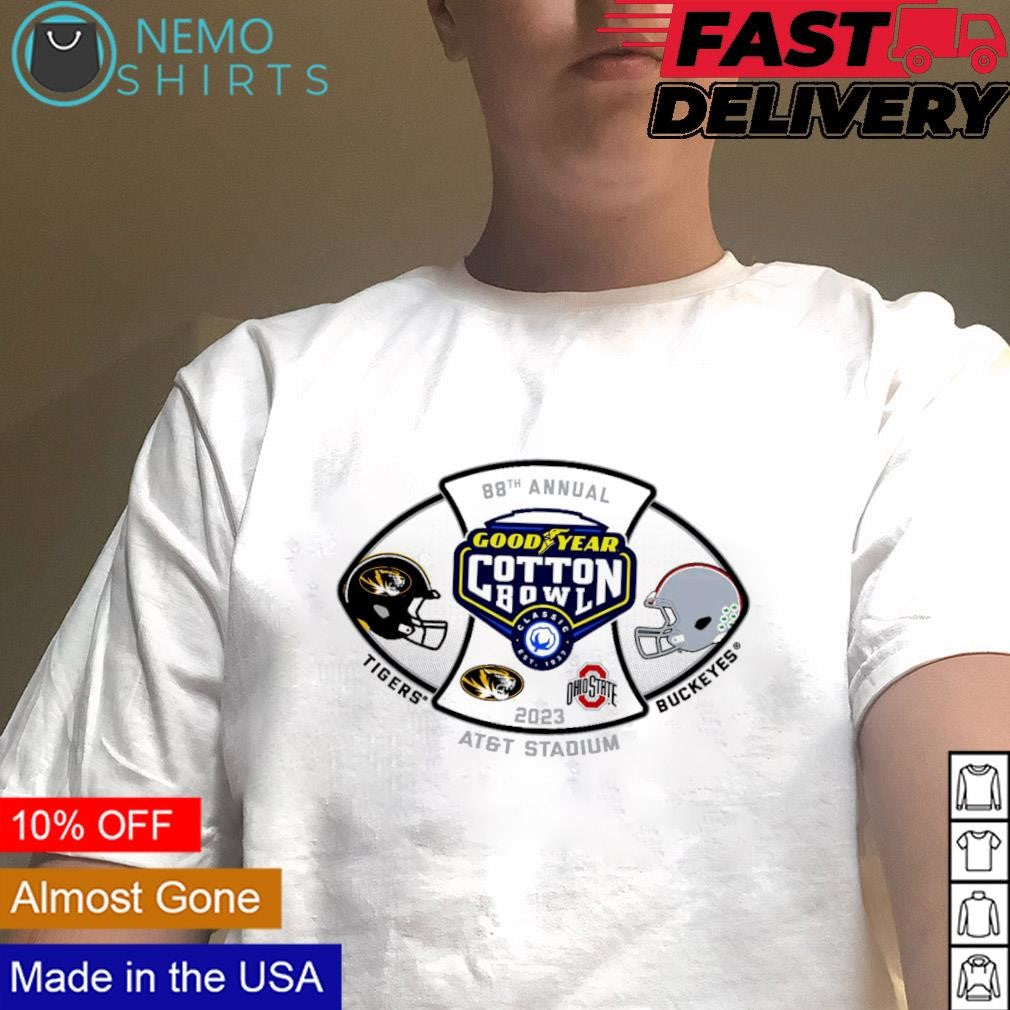 Missouri Tigers vs Ohio State Buckeyes 2023 Goodyear - Adult & Kids T-Shirts, Sweatshirts & Hoodies apparel design preview 4