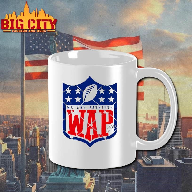 We Are Patriots WAP Football Design - Adult & Kids T-Shirts, Sweatshirts & Hoodies apparel design preview 3