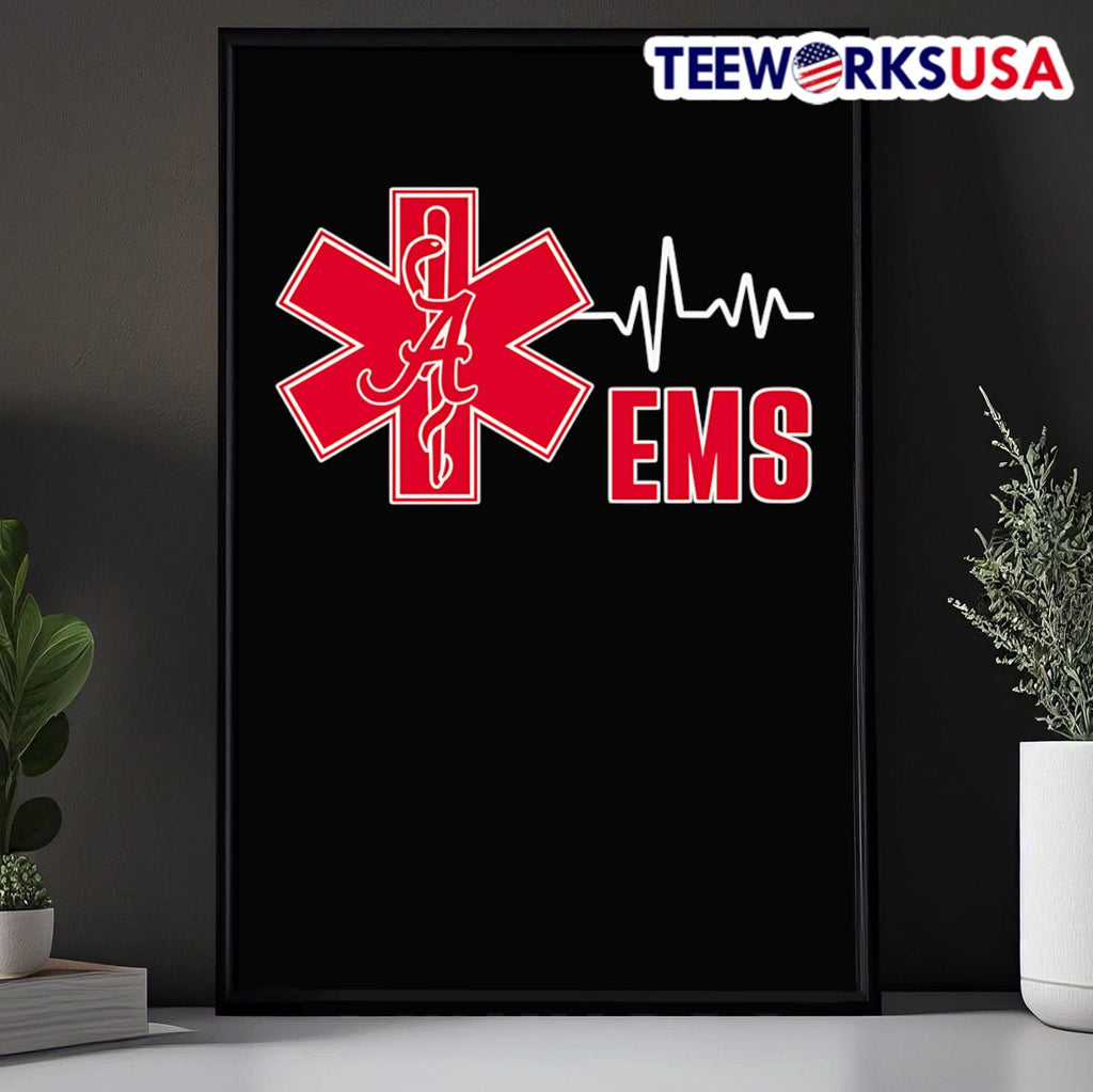 Ems heartbeat Alabama Crimson Tide logo - Adult & Kids T-Shirts, Sweatshirts & Hoodies apparel design preview 5