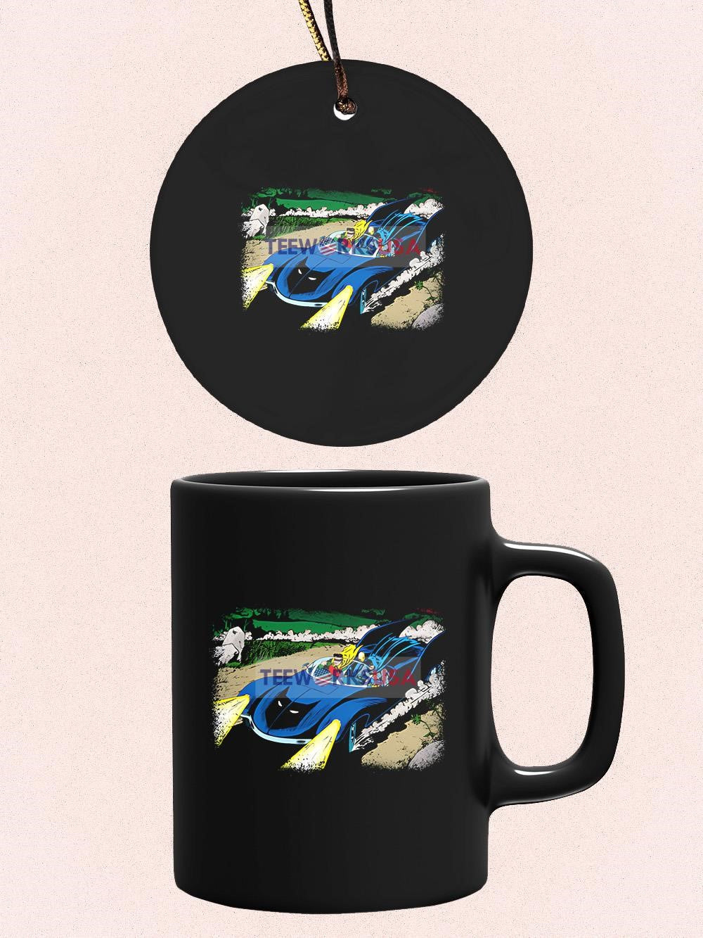 Batman Silver Age Batmobile - Adult & Kids T-Shirts, Sweatshirts & Hoodies apparel design preview 4