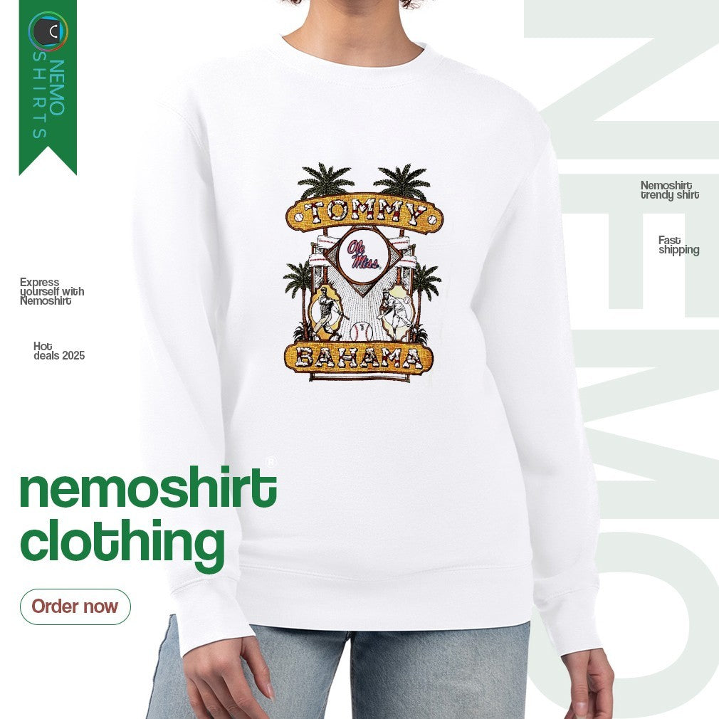 Ole Miss Rebels Tommy Bahama camp - Adult & Kids T-Shirts, Sweatshirts & Hoodies apparel design preview 4