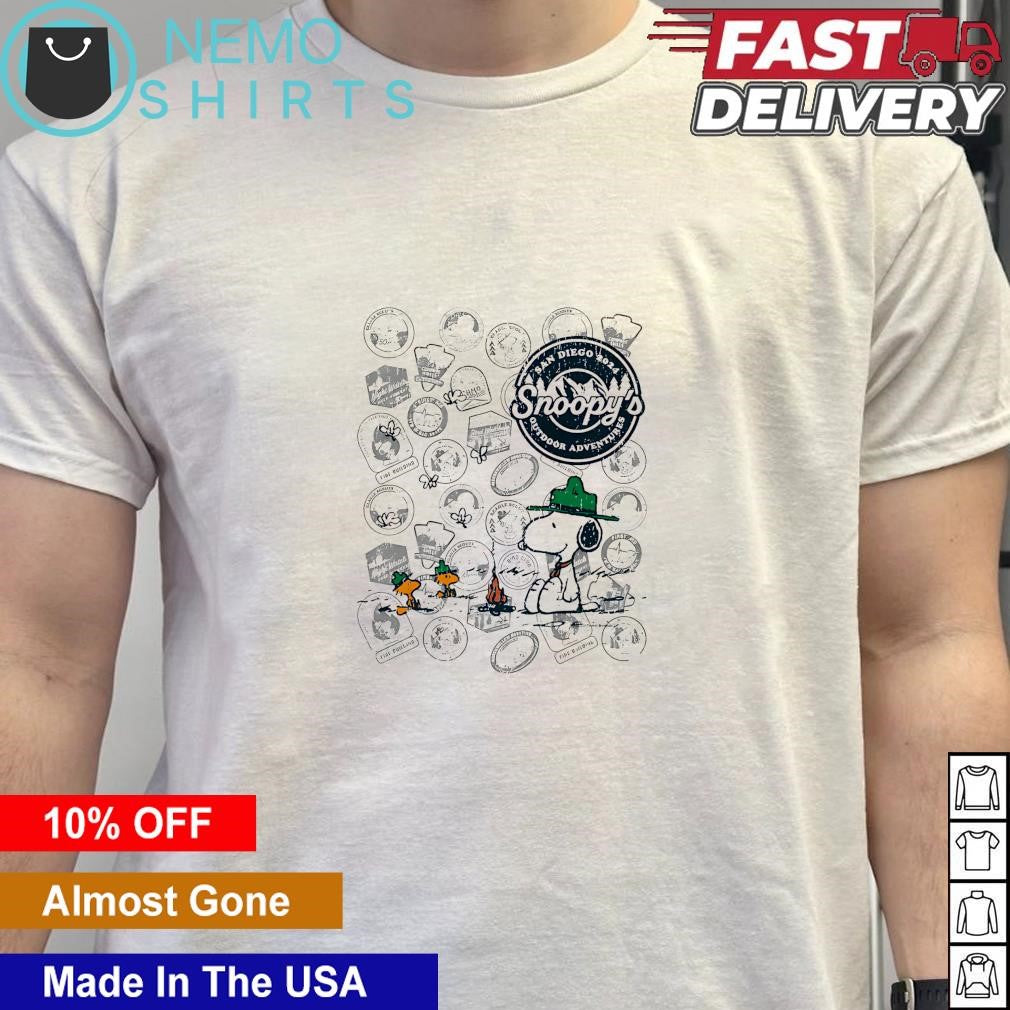 Snoopy's San Diego 2024 outdoor adventures - Adult & Kids T-Shirts, Sweatshirts & Hoodies apparel design preview 5
