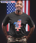 Map American flag New York Mets logo - Adult & Kids T-Shirts, Sweatshirts & Hoodies apparel design preview 1