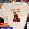 I'm only here for the cookies Christmas - Adult & Kids T-Shirts, Sweatshirts & Hoodies apparel design preview 1
