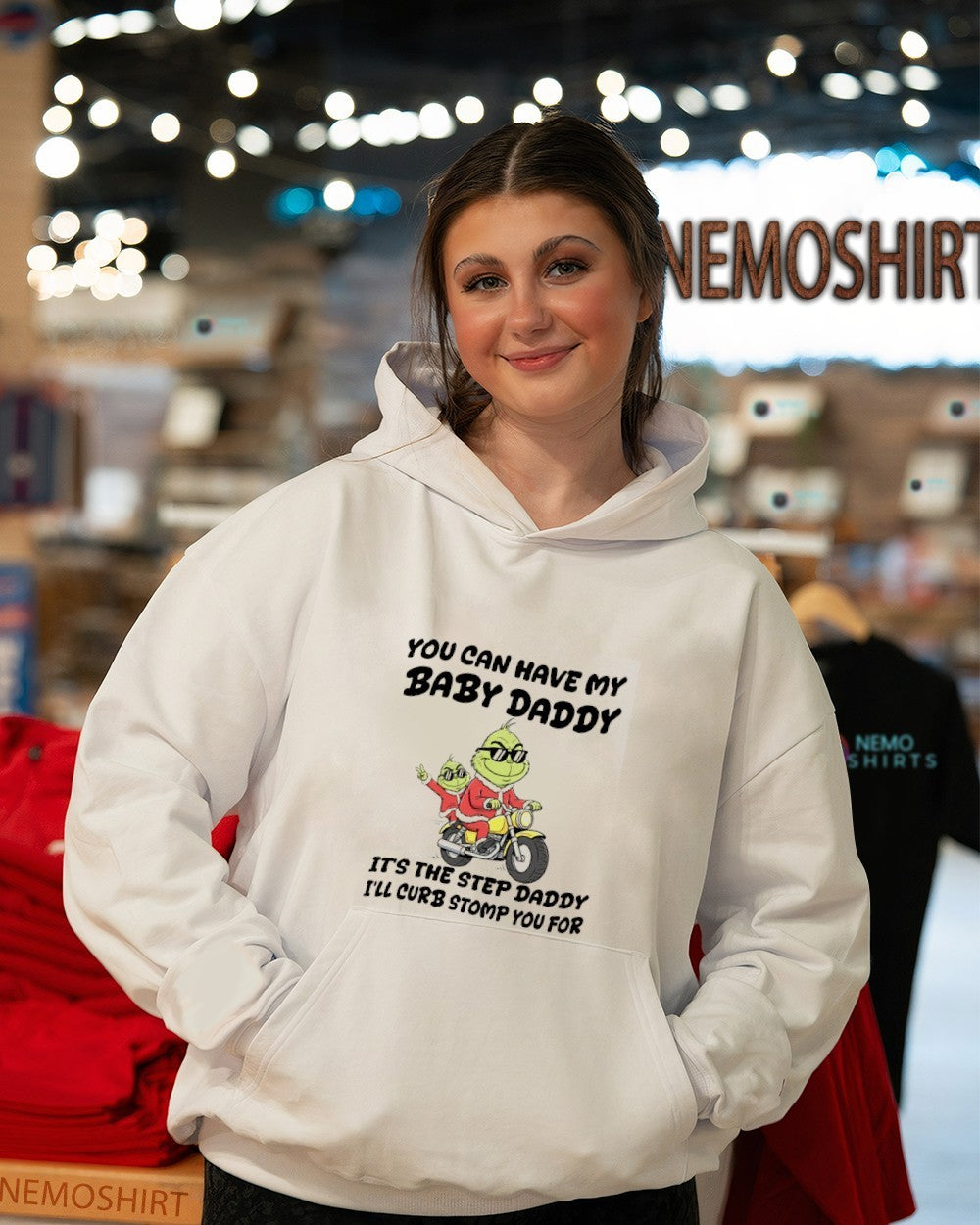 You can have my baby daddy it's the step i'll curb - Adult & Kids T-Shirts, Sweatshirts & Hoodies apparel design preview 3