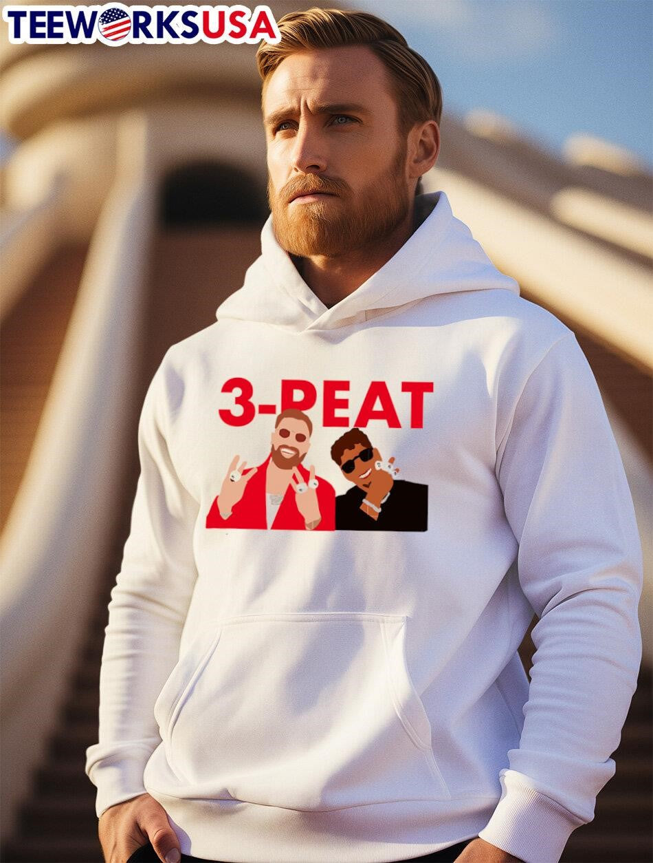 Kansas City Chiefs 3 Peat - Adult & Kids T-Shirts, Sweatshirts & Hoodies apparel design preview 2