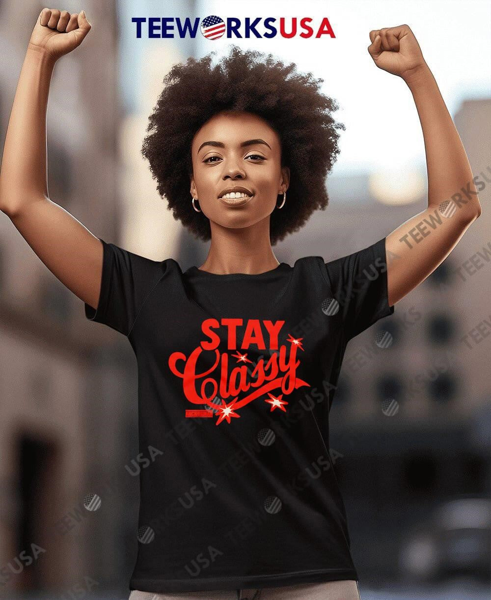 Stay Classy Anchorman movie Ron Burgundy quote - Adult & Kids T-Shirts, Sweatshirts & Hoodies apparel design preview 7