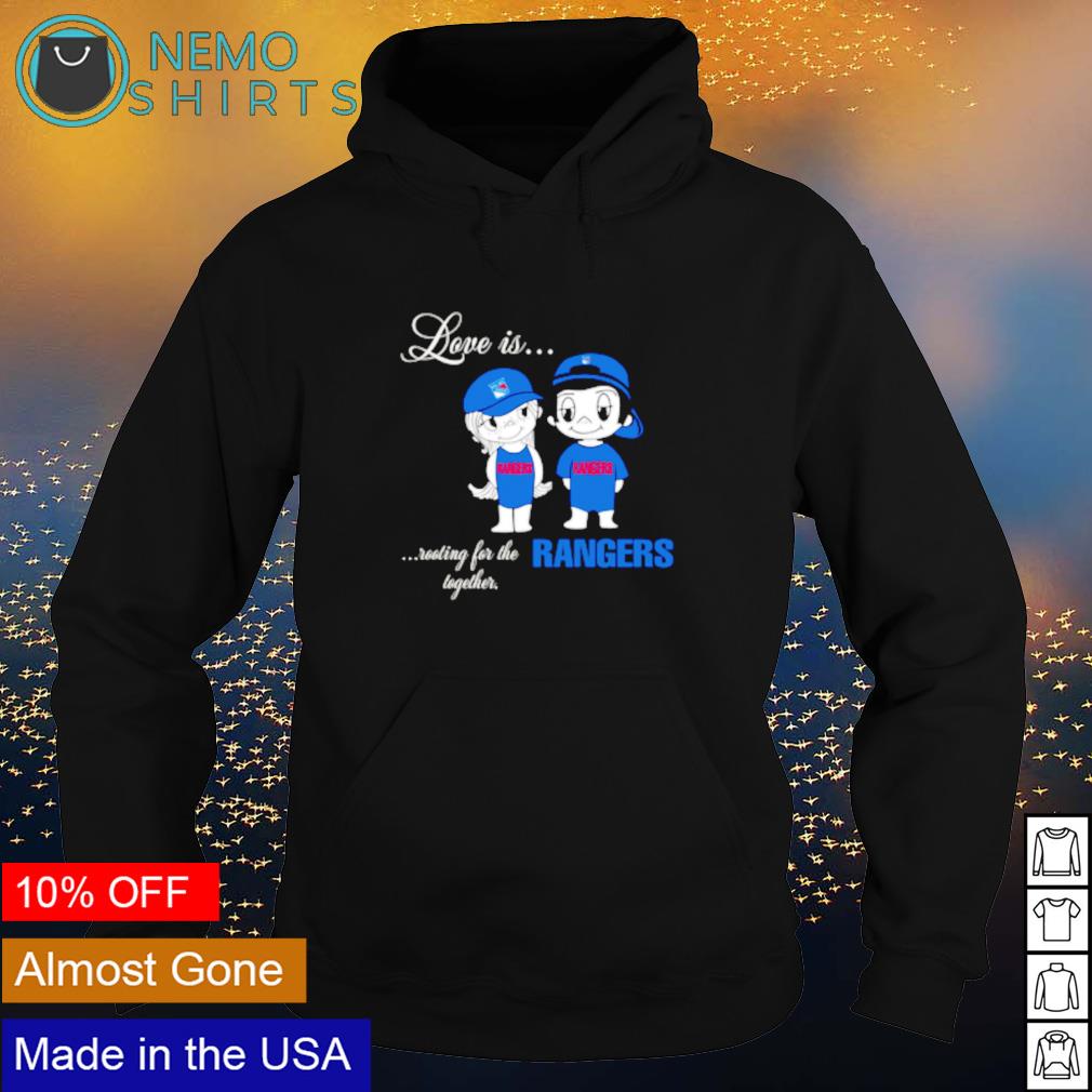 Love is rooting for the New York Rangers together - Adult & Kids T-Shirts, Sweatshirts & Hoodies apparel design preview 2