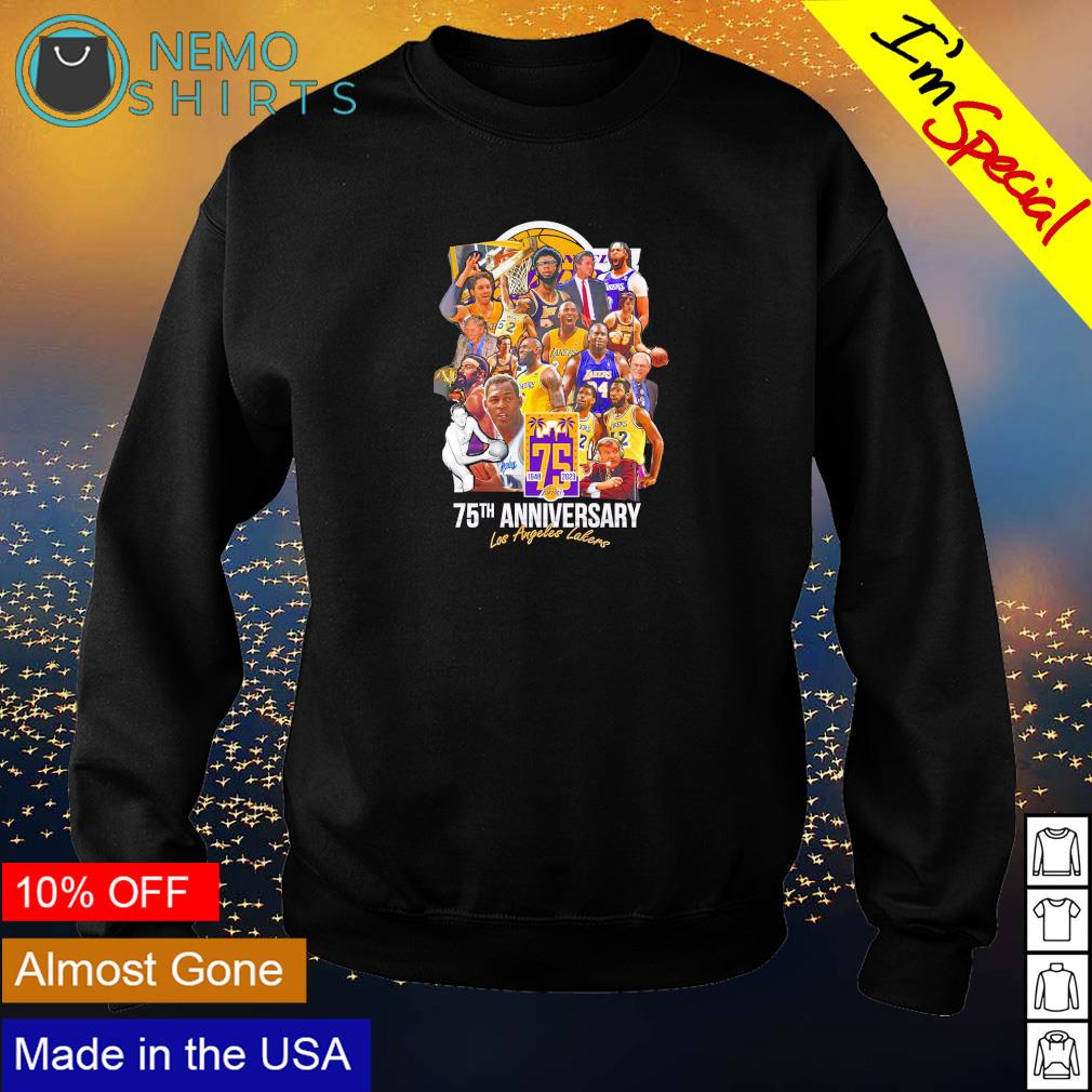 Los Angeles Lakers 75th anniversary 1948 2023 all - Adult & Kids T-Shirts, Sweatshirts & Hoodies apparel design preview 4