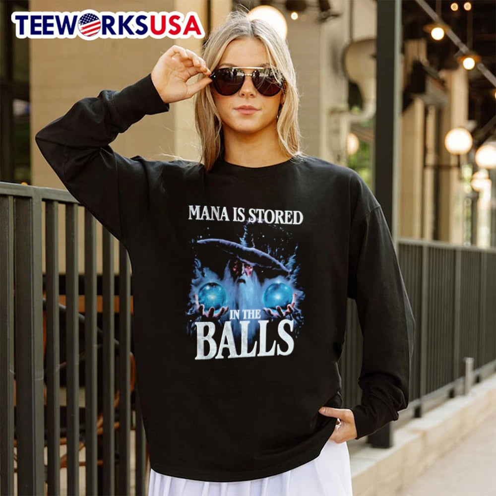 Mana Stored in Balls - Adult & Kids T-Shirts, Sweatshirts & Hoodies apparel design preview 4