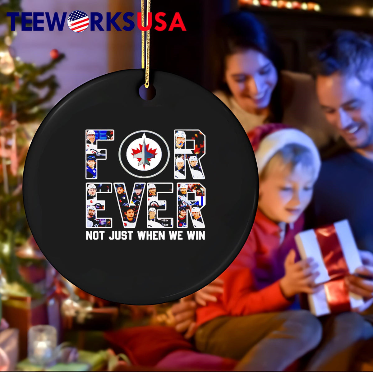 Winnipeg Jets Forever Not Just When We Win - Adult & Kids T-Shirts, Sweatshirts & Hoodies apparel design preview 4