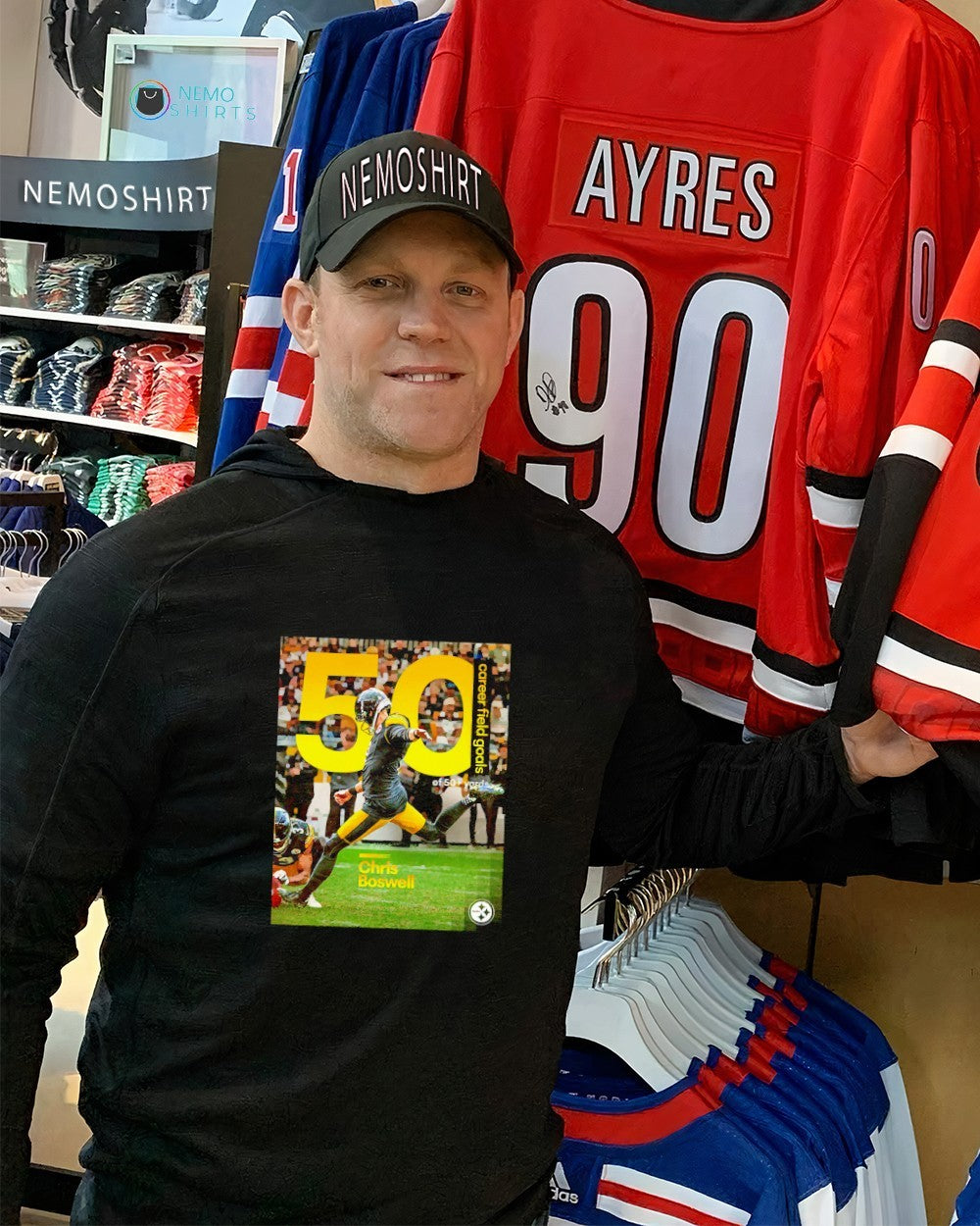 The Wizard of Boz Chris Boswell Pittsburgh Steelers - Adult & Kids T-Shirts, Sweatshirts & Hoodies apparel design preview 2