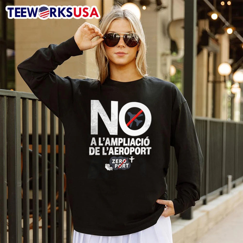 No Ampliacio de l'Aeroport - Adult & Kids T-Shirts, Sweatshirts & Hoodies apparel design preview 4